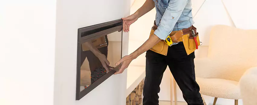 Metal Fireplace Installation in Big Spring, Texas