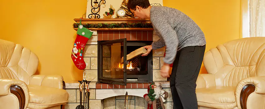 Rusted Metal Fireplace Restoration in Big Spring, Texas