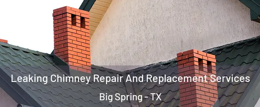  Leaking Chimney Repair And Replacement Services Big Spring - TX